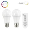 Kit 2 Focos LED & Control Live Smart Blanco Atenuable IOT | 9 W | 2700K A 6500K | E27 | 100-240V. Tecnolite